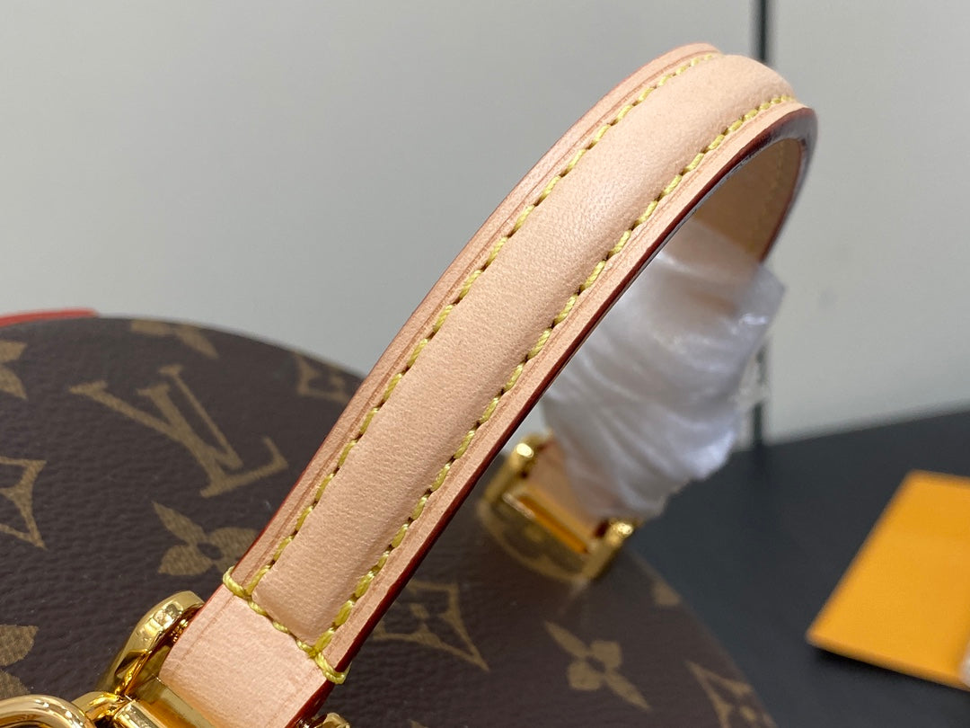 sac lv scott 13 cm en toile monogram marron