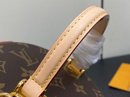 sac lv scott 13 cm en toile monogram marron
