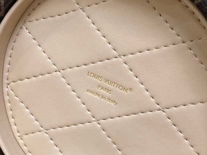 sac lv scott 13 cm en toile monogram marron