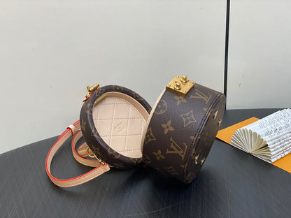 sac lv scott 13 cm en toile monogram marron