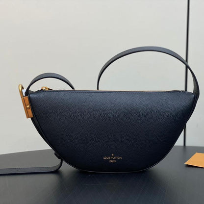 ローキーバムバッグ 28cm ブラックカーフスキン
