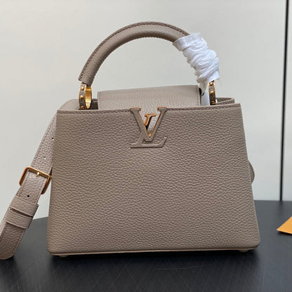 CAPUCINES BB 27 EN TAURILLON MARRON KAKI