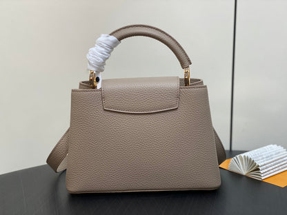 CAPUCINES BB 27 EN TAURILLON MARRON KAKI