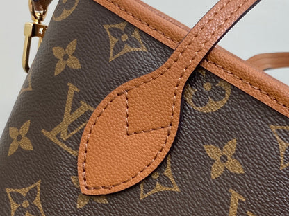 Neverfull 24 Bandoulière Inside Out BB Cuir de veau marron 
