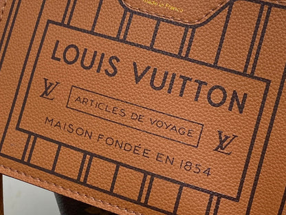 Neverfull 24 Bandoulière Inside Out BB Cuir de veau marron 