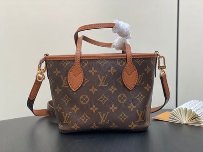 Neverfull 24 Bandoulière Inside Out BB Cuir de veau marron 