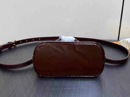 alma nano 18 cuir de veau épi rouge bordeaux 