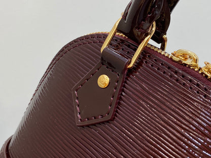 alma nano 18 cuir de veau épi rouge bordeaux 