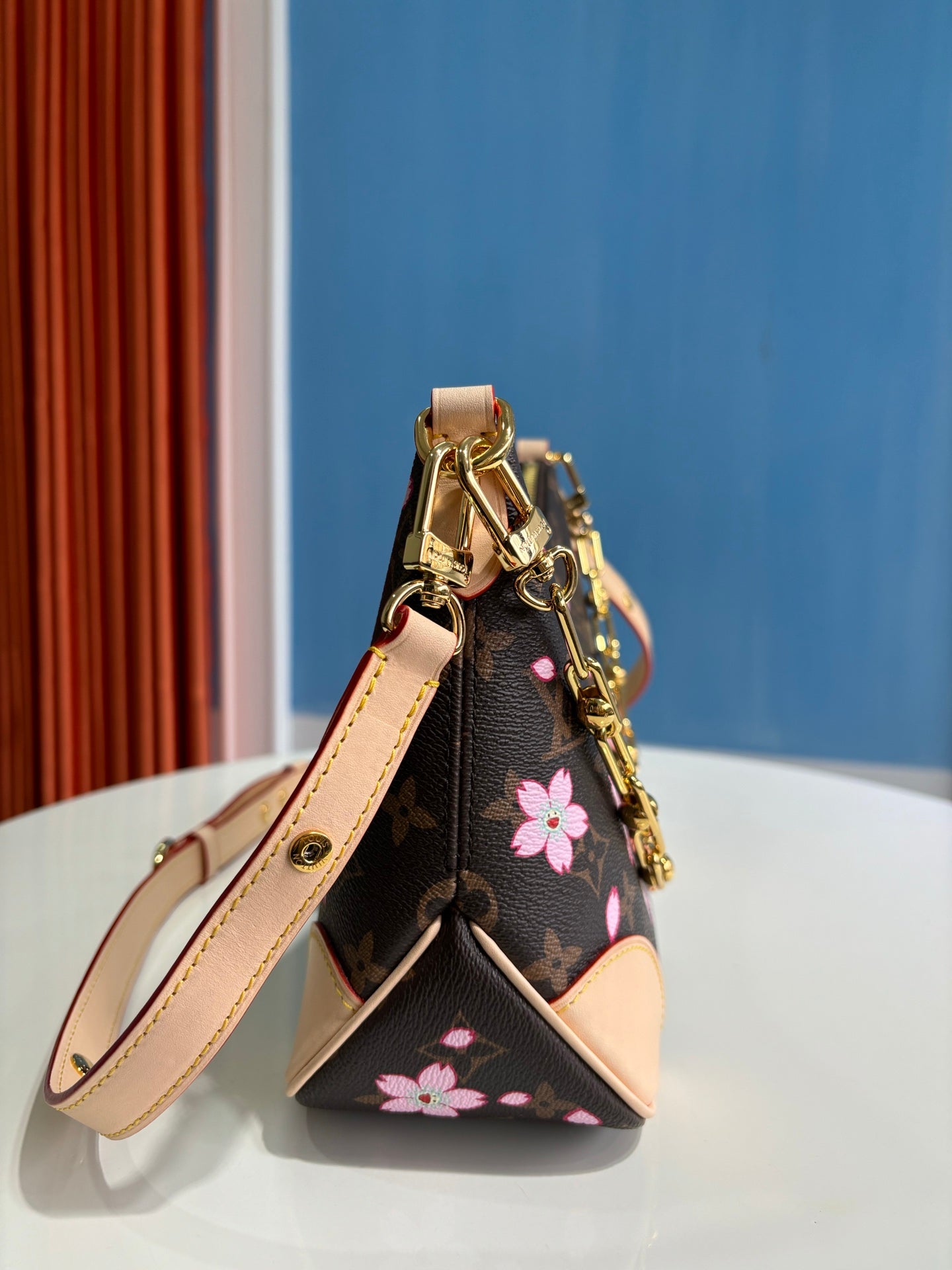 LV x TM ブローニュ PM 29cm サクラブラウン チェリーブロッサム モノグラムキャンバス