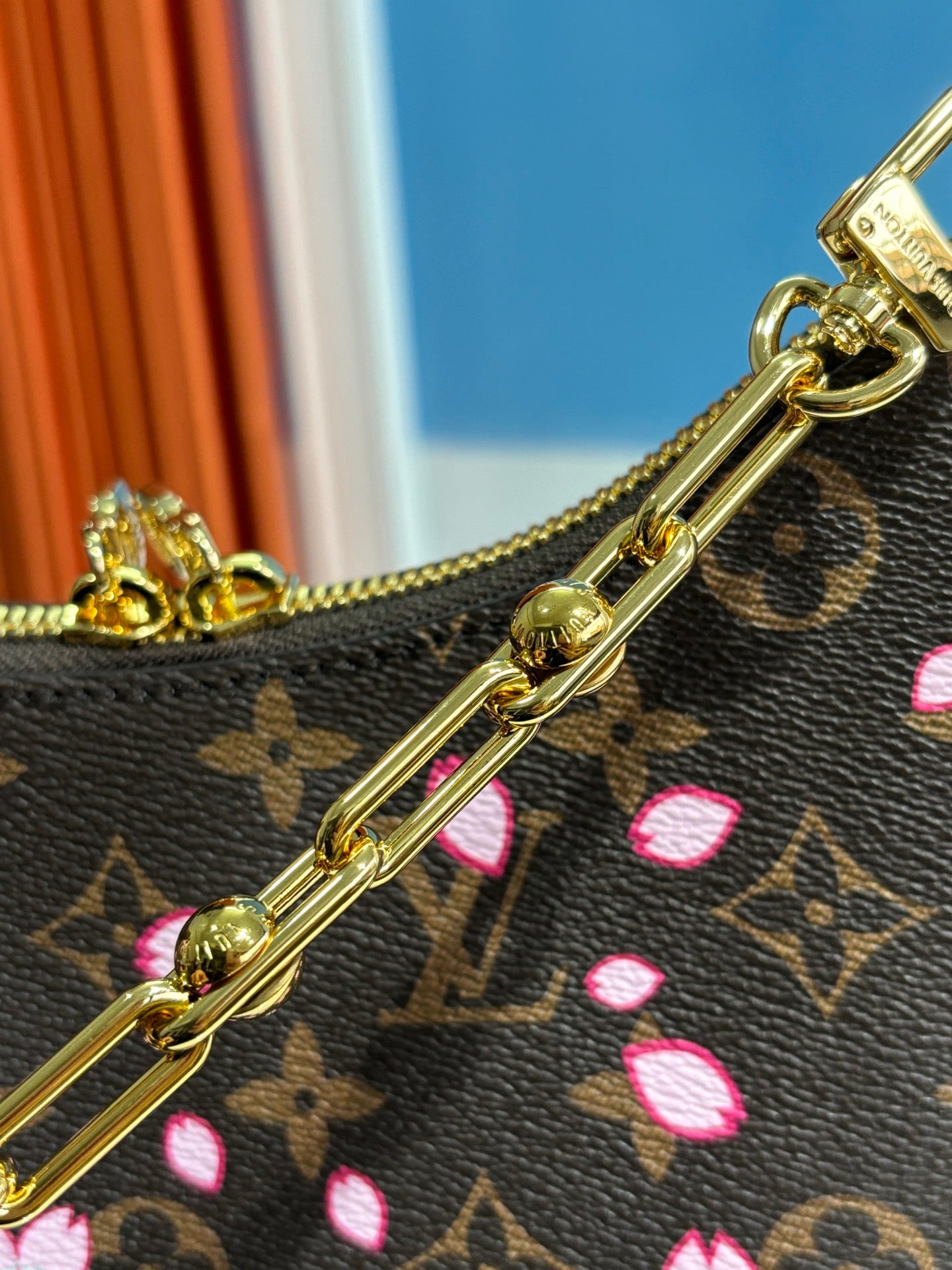 LV x TM ブローニュ PM 29cm サクラブラウン チェリーブロッサム モノグラムキャンバス