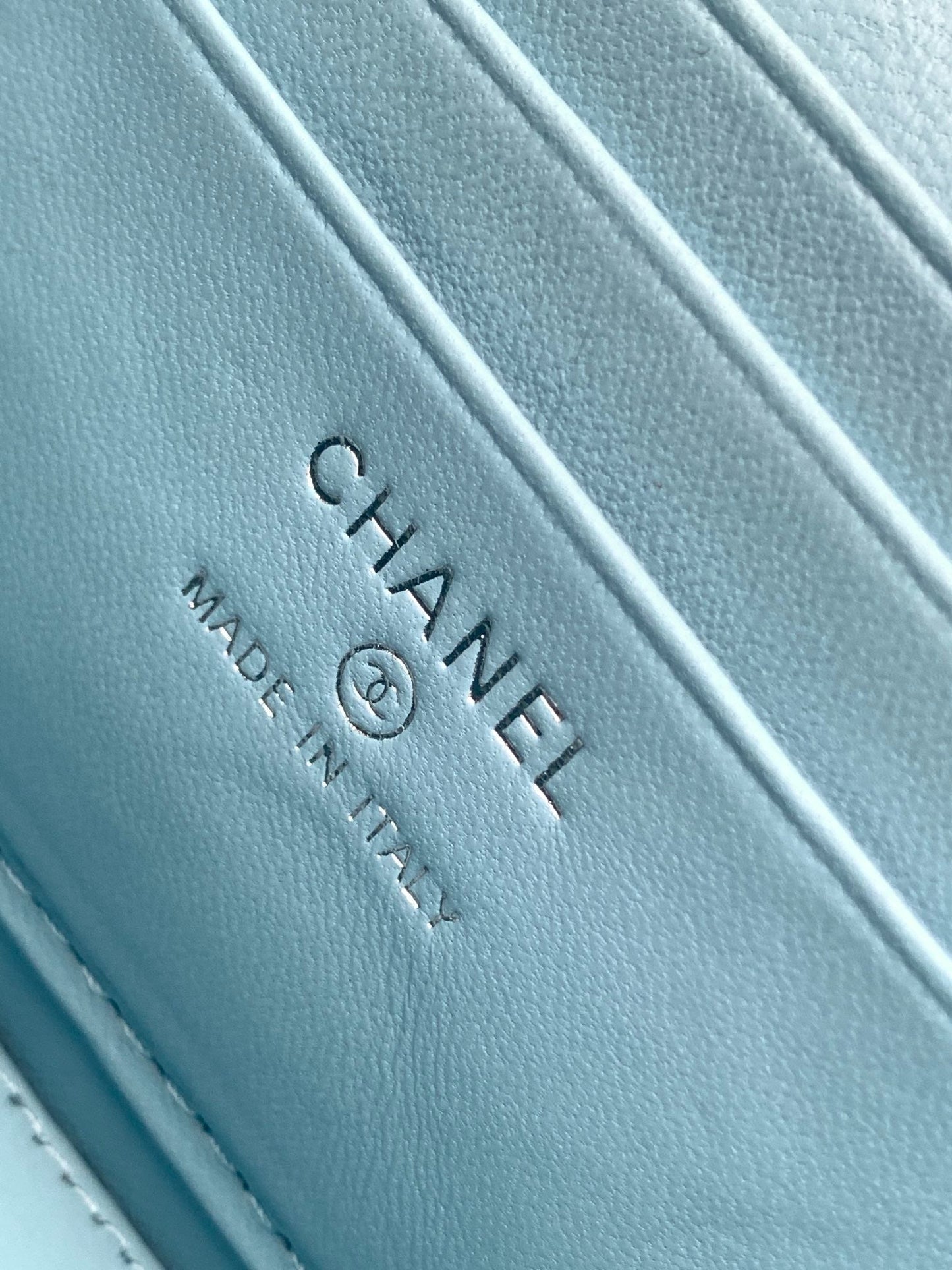 CC 24K Vanity 18cm Blue Denim Silver Hardware