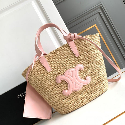 Sac à dos classique souple pour adolescent 21 cm en cuir de veau rose raphia