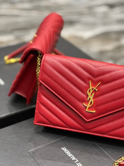 YL WOC 19 ROUGE CHEVERON CAVIAR QUINCAILLERIE OR