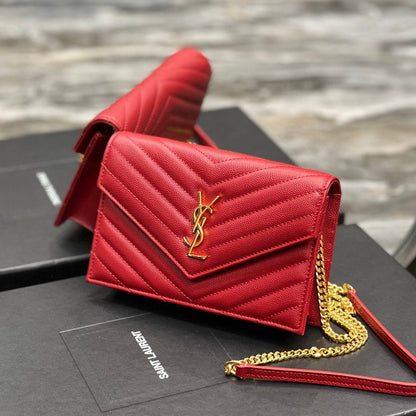 YL WOC 19 ROUGE CHEVERON CAVIAR QUINCAILLERIE OR