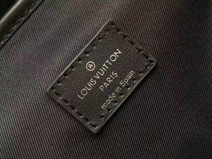 SAC À DOS 44 EN TOILE DAMIER GRAPHITE GUN METAL