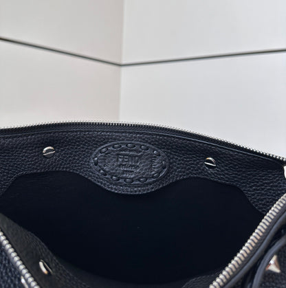 BY THE WAY SELLERIA GRAND SAC 29 EN CUIR DE VEAU NOIR