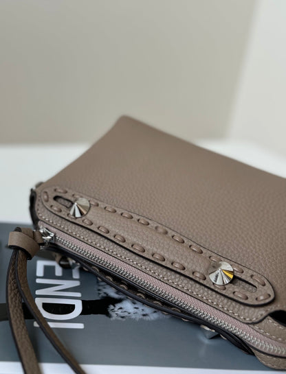 BY THEWAY SELLERIA MINI 20 EN CUIR DE VEAU GRAINÉ MARRON MOYEN