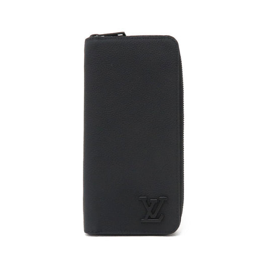 PORTEFEUILLE ZIPPY 10 EN CUIR DE VEAU AÉROGRAMME NOIR