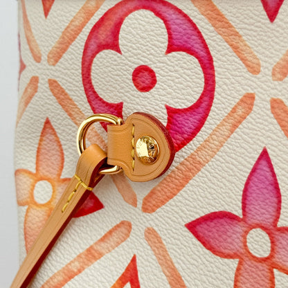 Sac à dos Neverfull mm 31 cm en toile monogrammée corail