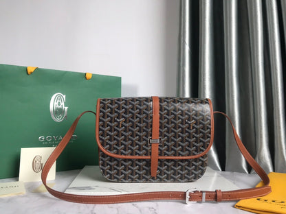ベルヴェデーレ MMバッグ 28cm ブラック＆タン キャンバス