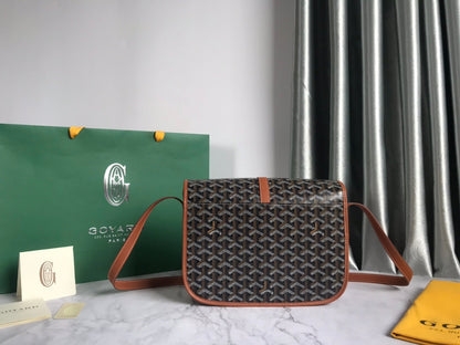 ベルヴェデーレ MMバッグ 28cm ブラック＆タン キャンバス