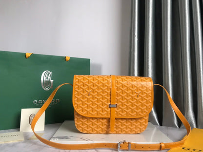 SAC BELVEDERE MM 28CM TOILE JAUNE