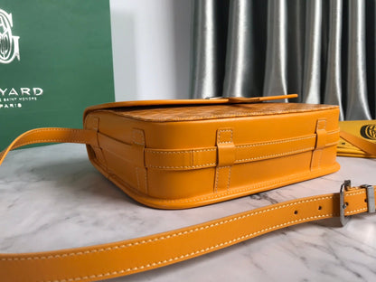 SAC BELVEDERE MM 28CM TOILE JAUNE