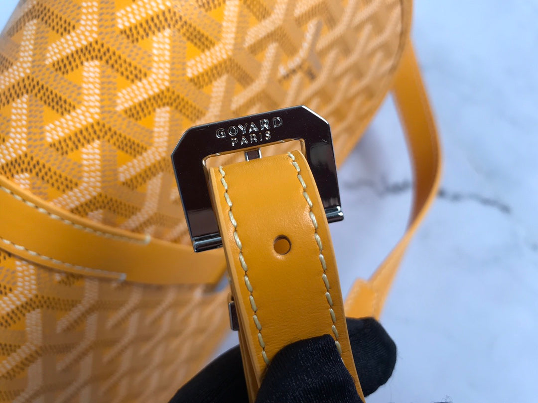 SAC BELVEDERE MM 28CM TOILE JAUNE