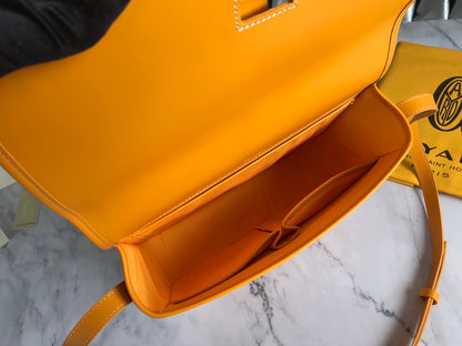SAC BELVEDERE MM 28CM TOILE JAUNE