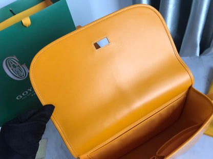 SAC BELVEDERE MM 28CM TOILE JAUNE