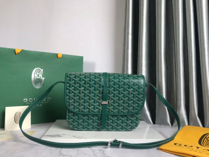 SAC BELVEDERE MM 28CM TOILE VERTE