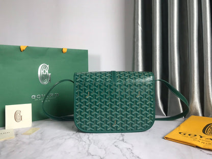 SAC BELVEDERE MM 28CM TOILE VERTE