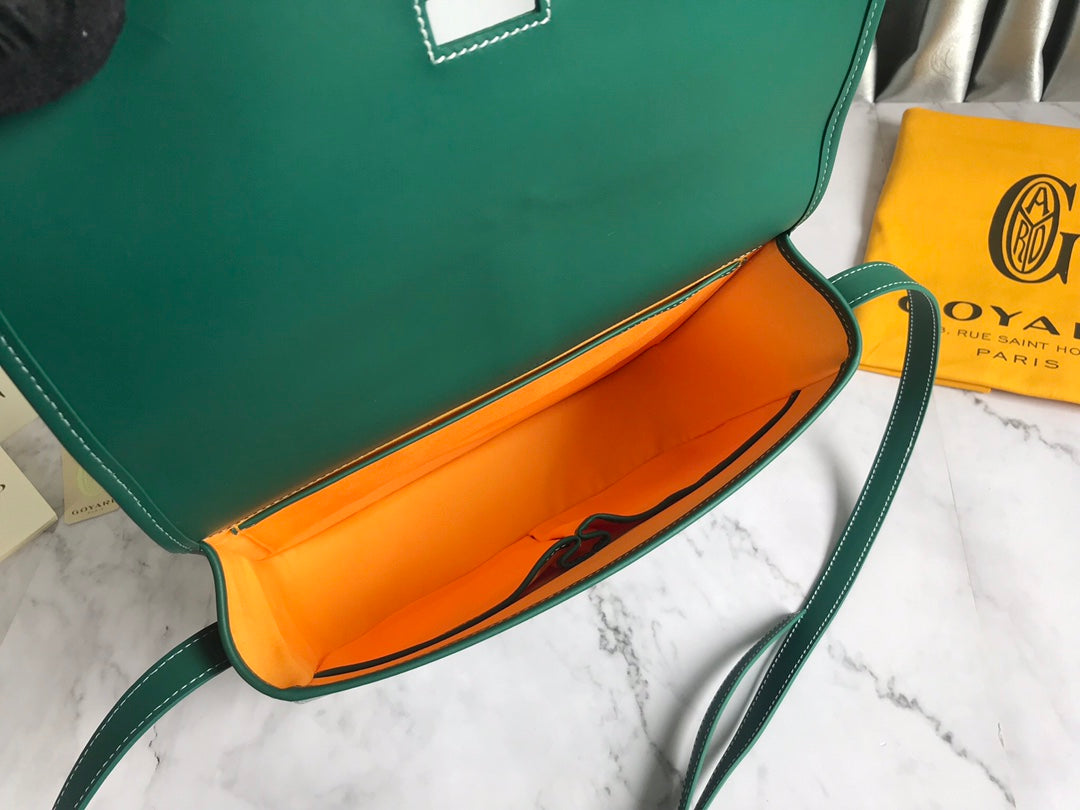 SAC BELVEDERE MM 28CM TOILE VERTE