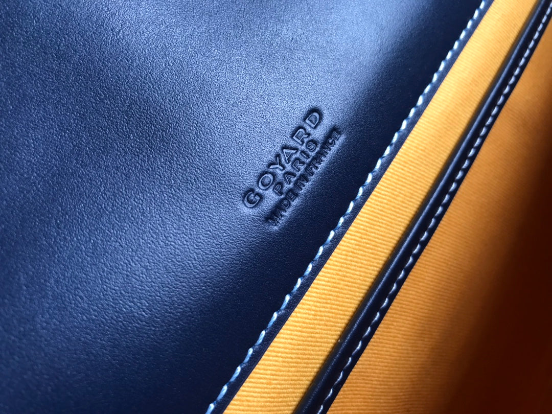 SAC BELVEDERE MM 28CM TOILE BLEU MARINE