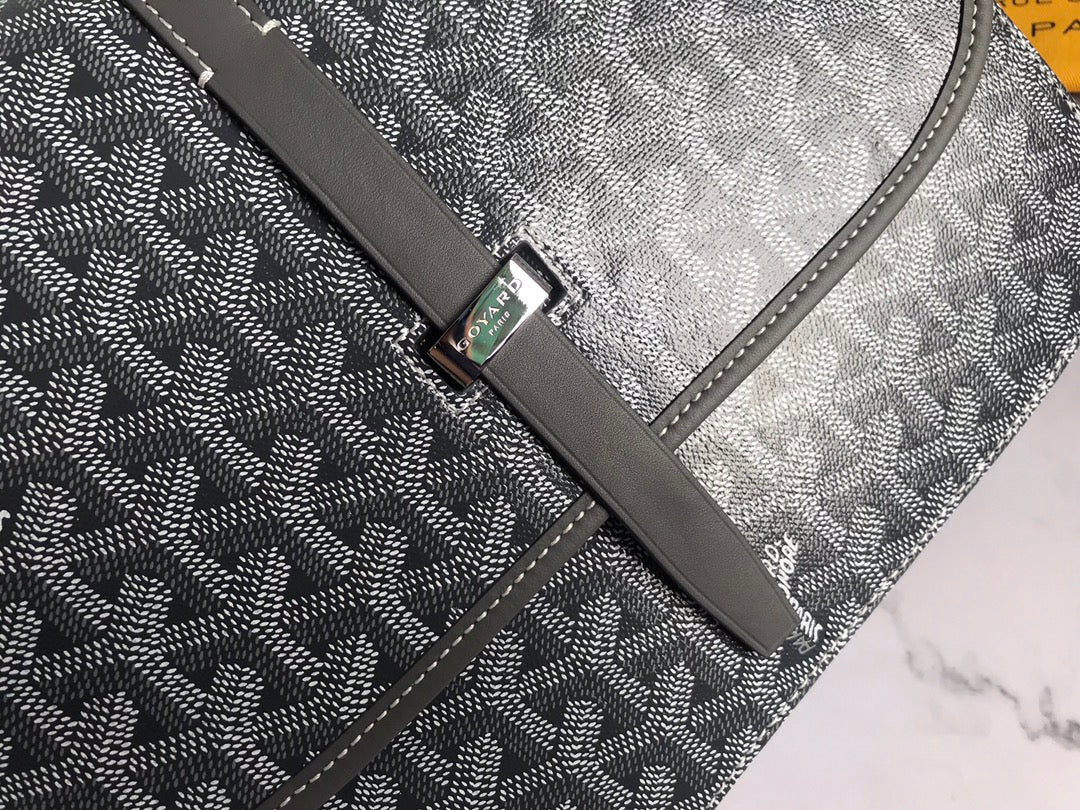 SAC BELVEDERE MM 28CM TOILE GRISE