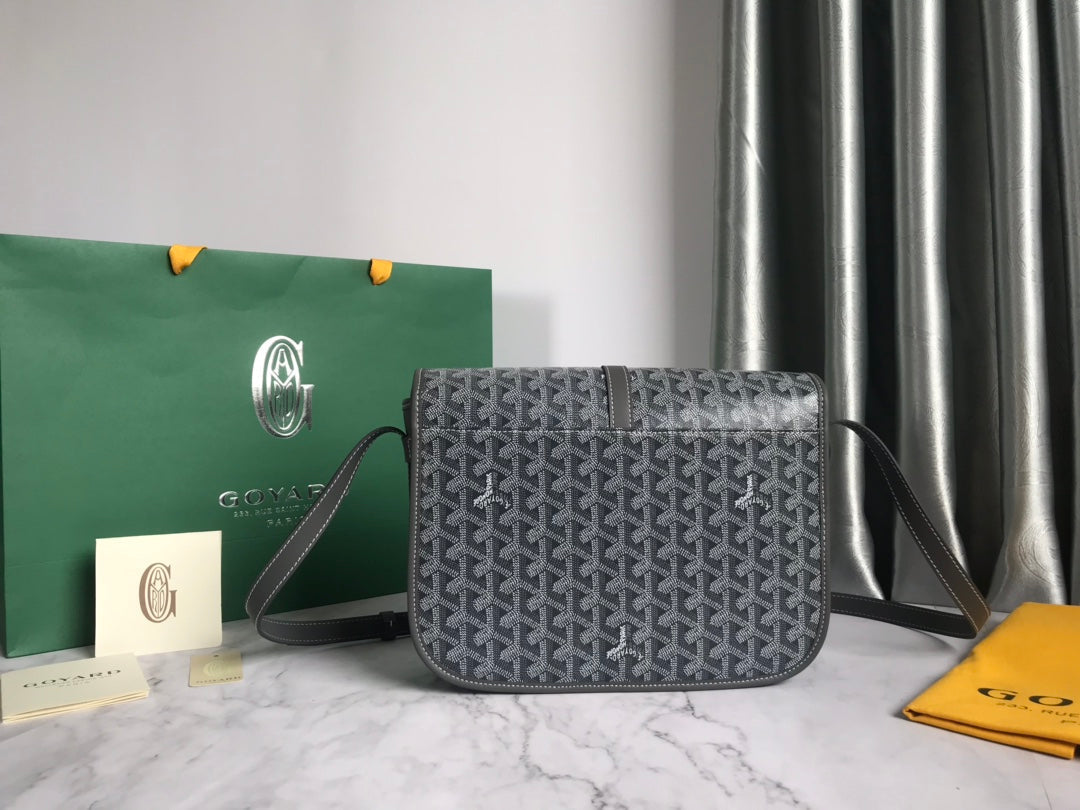 SAC BELVEDERE MM 28CM TOILE GRISE