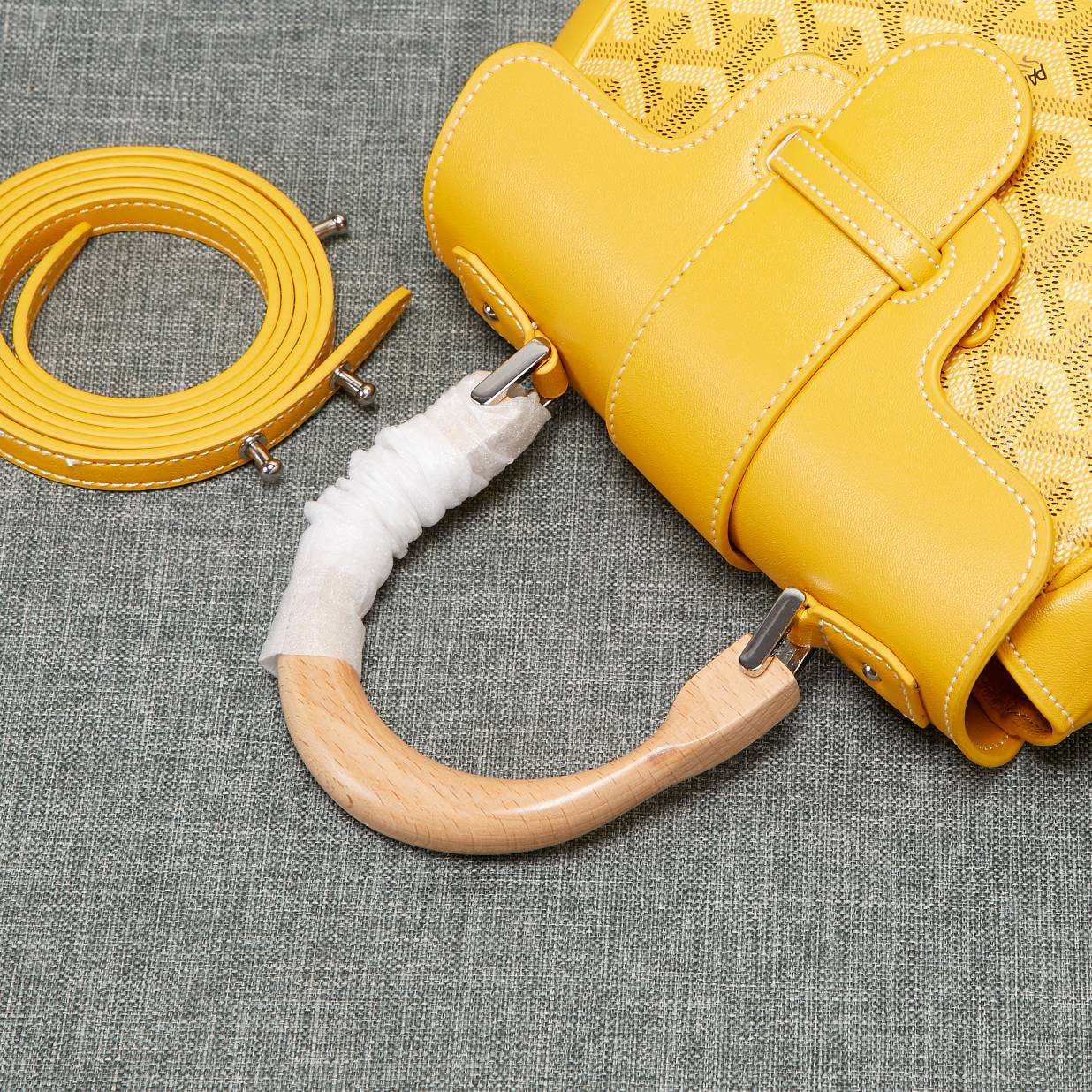 SAIGON SOUPLE MINI SAC TOILE JAUNE