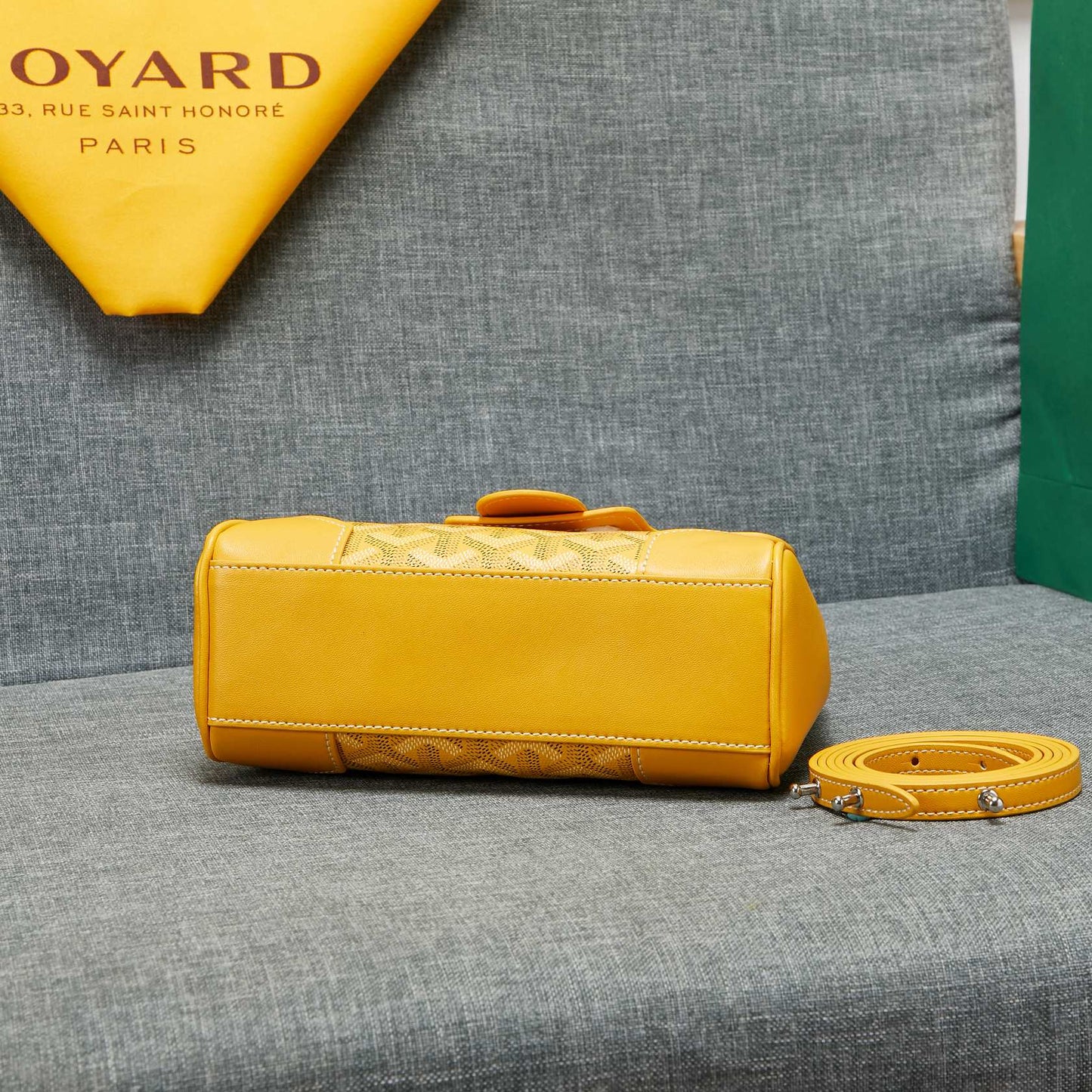 SAIGON SOUPLE MINI SAC TOILE JAUNE