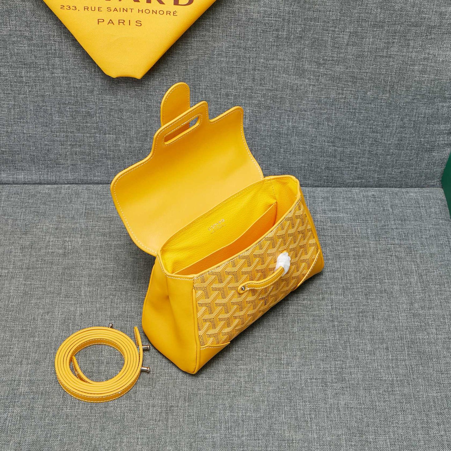 SAIGON SOUPLE MINI SAC TOILE JAUNE