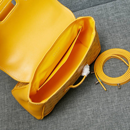 SAIGON SOUPLE MINI SAC TOILE JAUNE