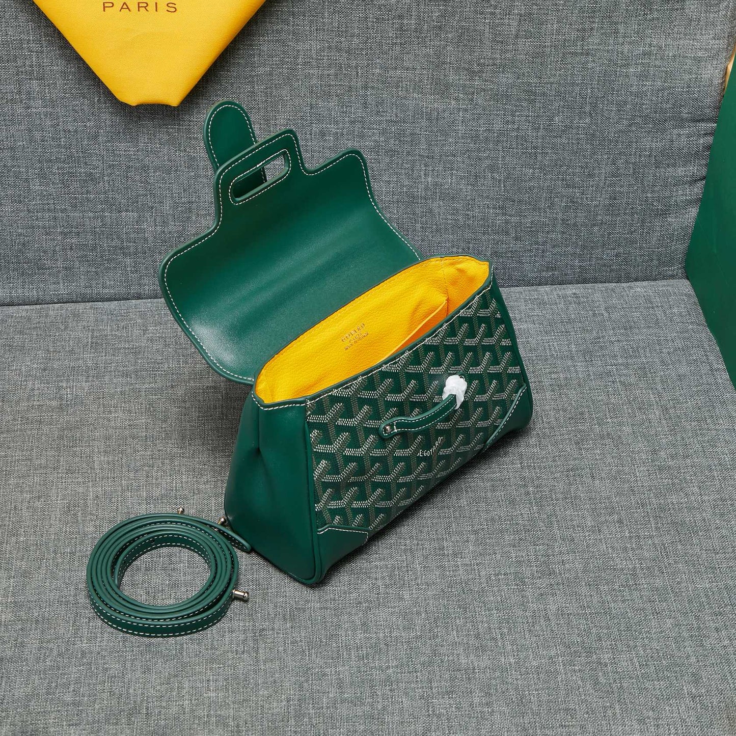 サイゴン スープル ミニバッグ グリーン キャンバス