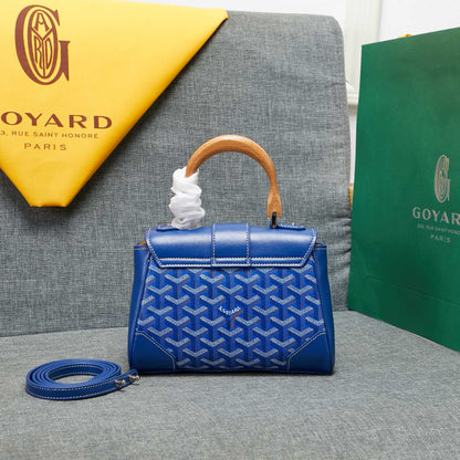 SAIGON SOUPLE MINI SAC EN TOILE BLEUE