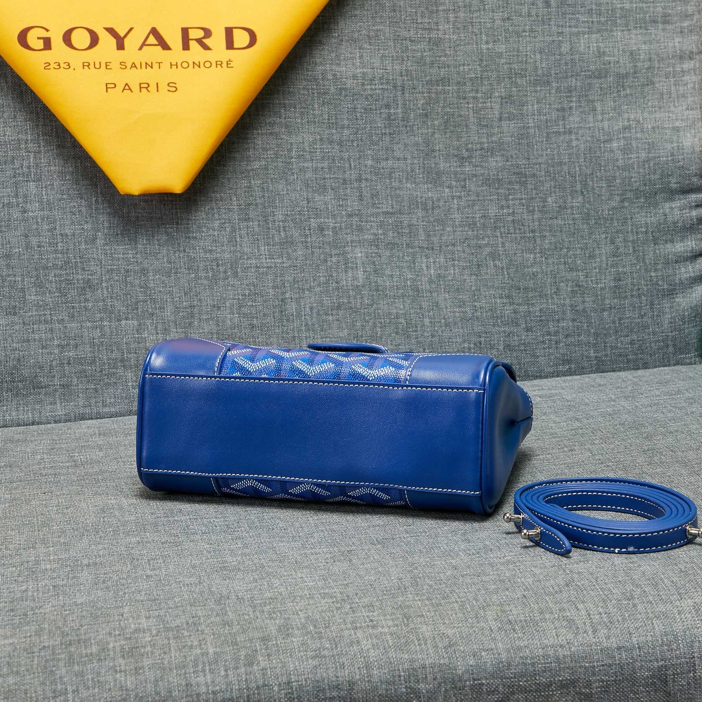 SAIGON SOUPLE MINI SAC EN TOILE BLEUE