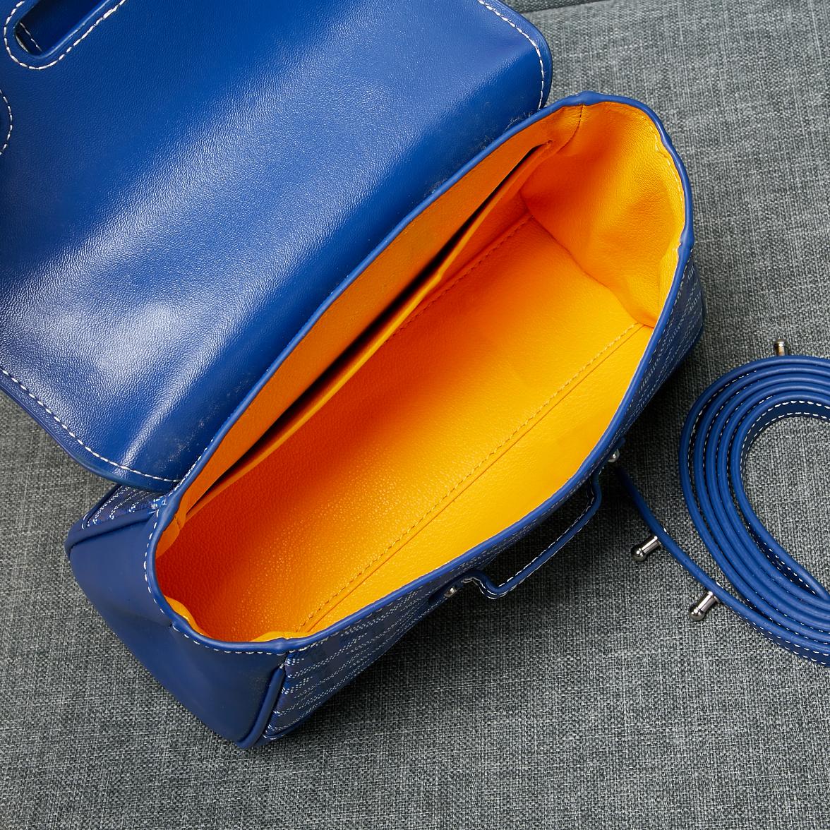 SAIGON SOUPLE MINI SAC EN TOILE BLEUE