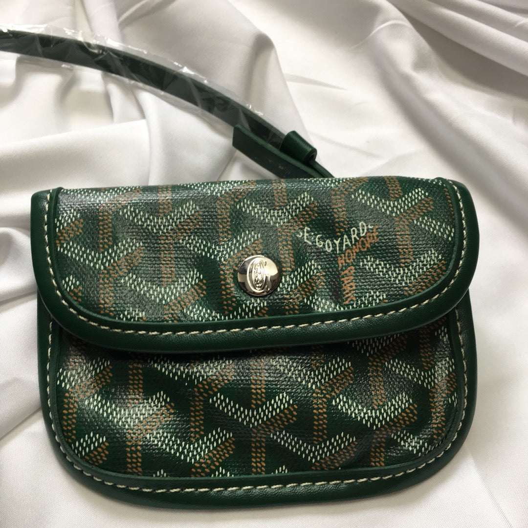 MINI SAC HOBO BOHEME 38CM TOILE VERTE