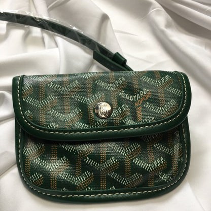 MINI SAC HOBO BOHEME 38CM TOILE VERTE