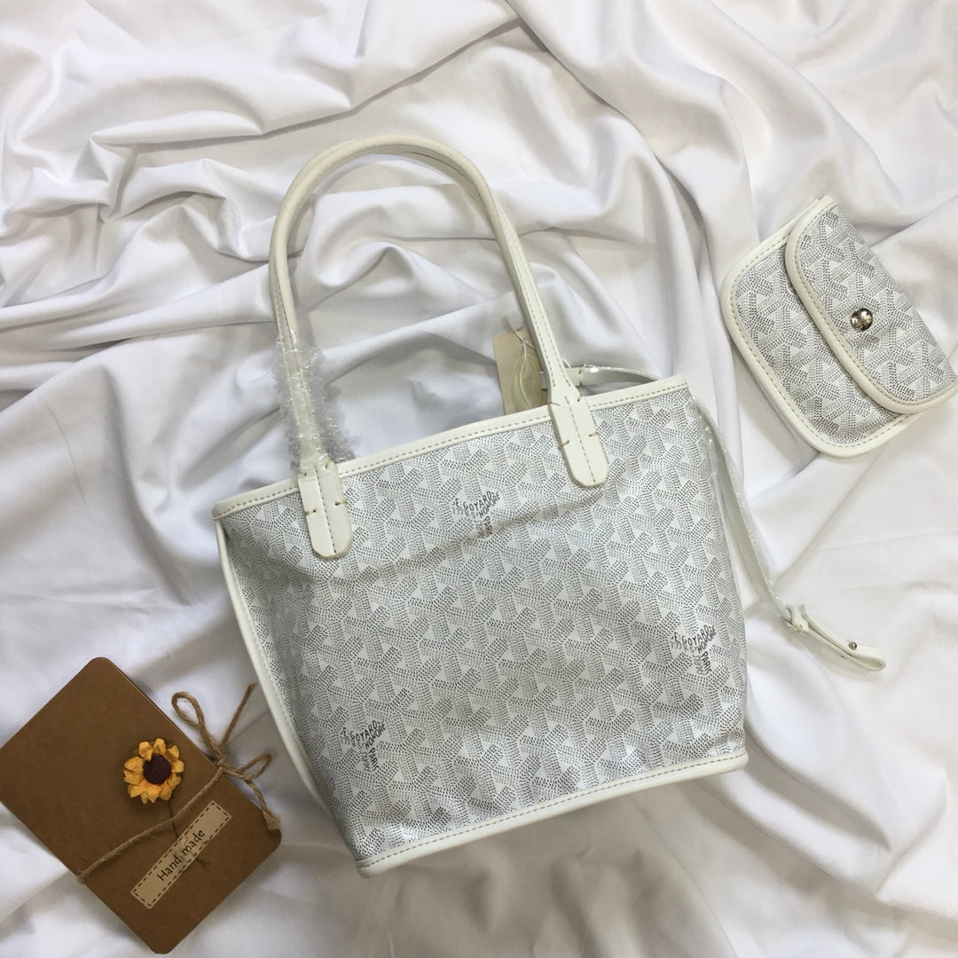 MINI SAC HOBO BOHEME 38CM TOILE BLANCHE