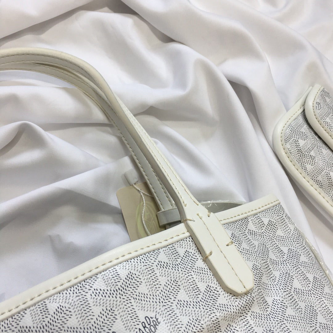 MINI SAC HOBO BOHEME 38CM TOILE BLANCHE