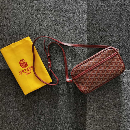 SAC CAP-VERT PM 23X8X14CM TOILE BORDEAUX