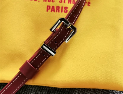 SAC CAP-VERT PM 23X8X14CM TOILE BORDEAUX